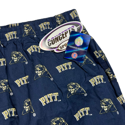 Vintage Y2K Pitt Panthers University of Pittsburgh all over print pajama pants (XL) DS NWT