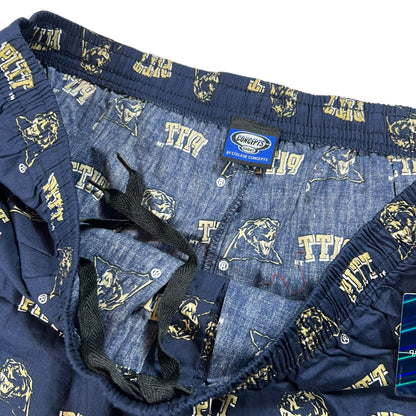 Vintage Y2K Pitt Panthers University of Pittsburgh all over print pajama pants (XL) DS NWT