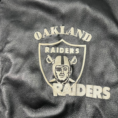 Vintage 90s G-III Carl Banks Oakland Raiders leather NFL jacket