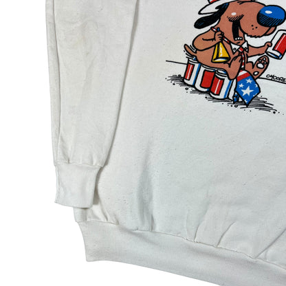 Vintage 80s Advocate of Two Party System beer parody crewneck (M/L)