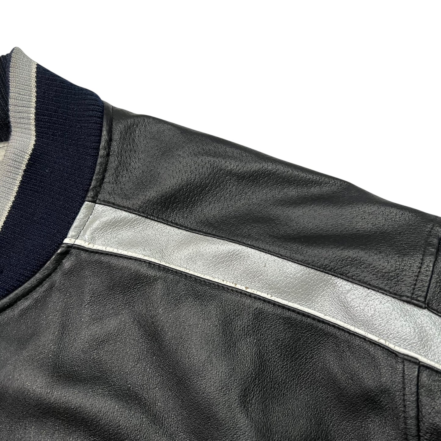 Vintage 90s G-III Carl Banks Oakland Raiders leather NFL jacket