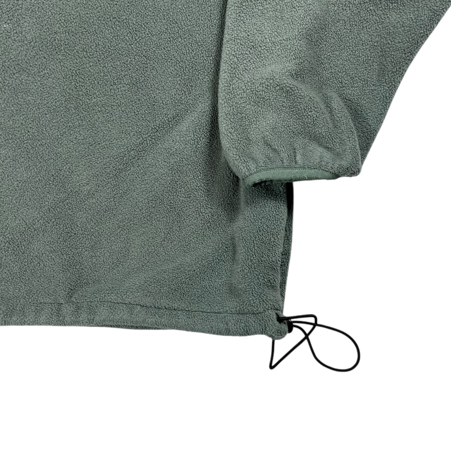 Vintage 90s L.L. Bean tea green full zip fleece hoodie (XL)