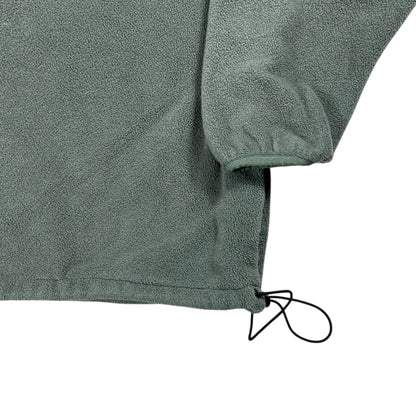 Vintage 90s L.L. Bean tea green full zip fleece hoodie (XL)