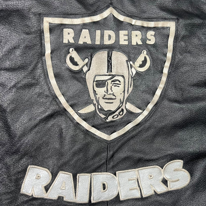 Vintage 90s G-III Carl Banks Oakland Raiders leather NFL jacket