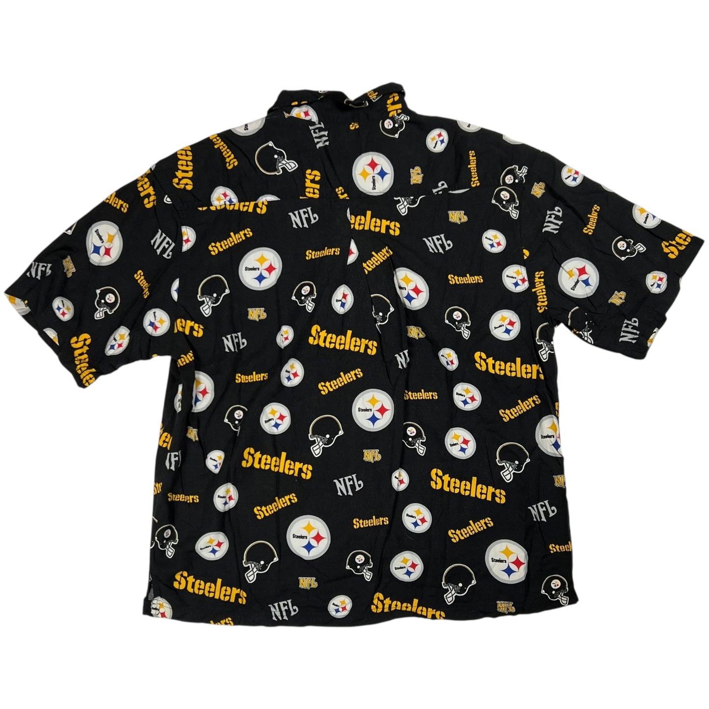 Vintage Y2K Pittsburgh Steelers NFL all over print Hawaiian shirt (XL)