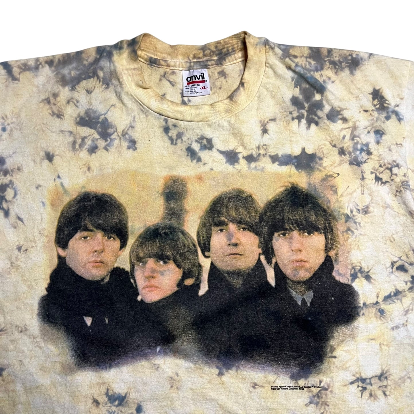Vintage 1996 Anvil The Beatles tie dye band tee (XL)