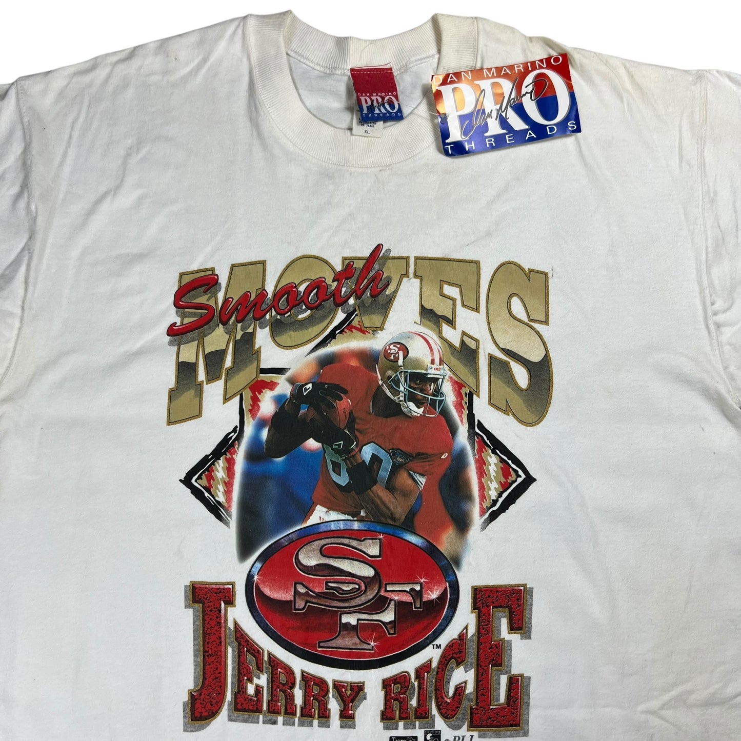 Vintage 90s San Francisco 49ers Smooth Moves Jerry Rice tee (XL) DS NWT