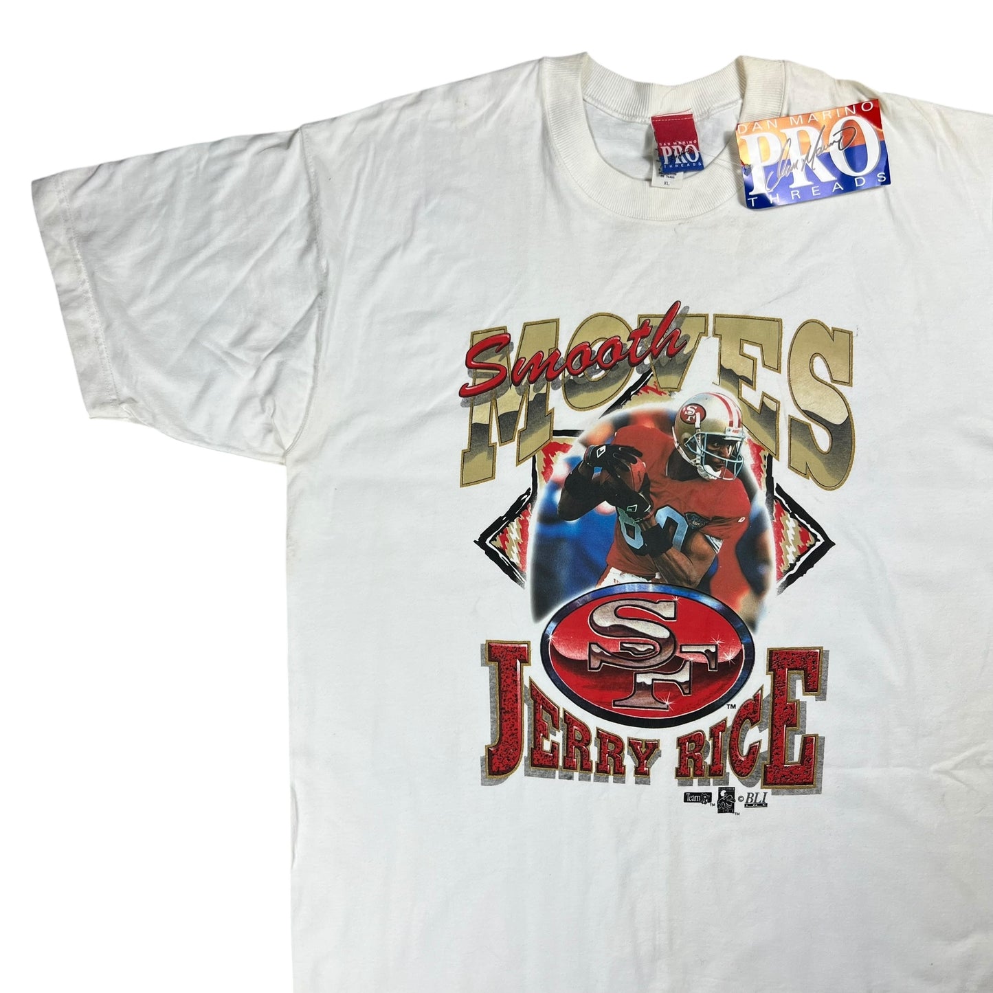 Vintage 90s San Francisco 49ers Smooth Moves Jerry Rice tee (XL) DS NWT