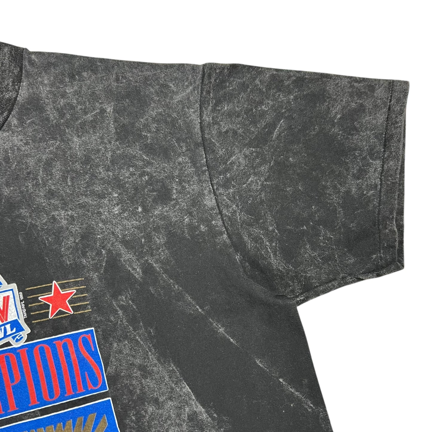 Vintage 1989 Nutmeg San Francisco 49ers Super Bowl acid wash tee (XL)