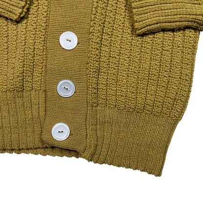 Vintage 1950s The Kandahar by Bert Charon NY virgin wool Shawl Collar cardigan sweater (M)