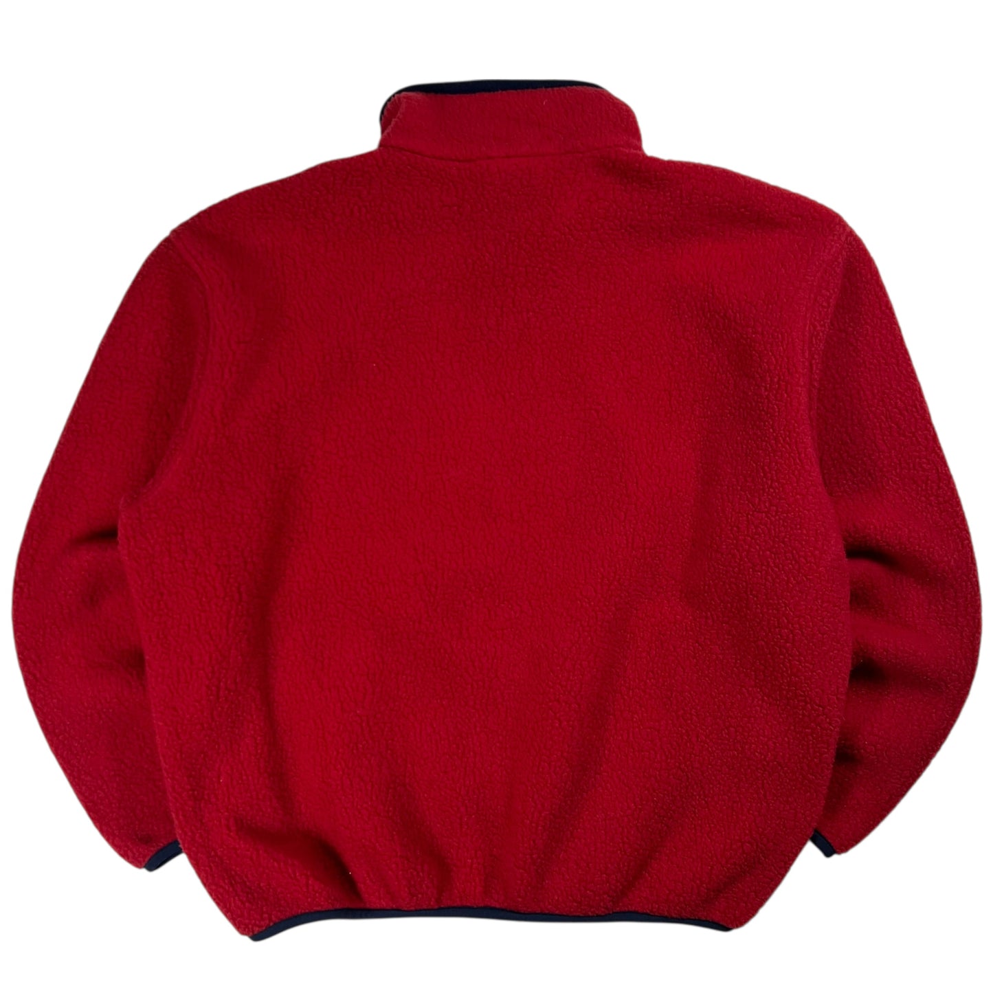 Vintage 90s L.L. Bean deep pile red fleece jacket (XL)