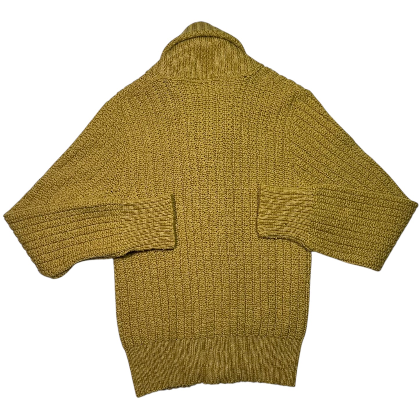 Vintage 1950s The Kandahar by Bert Charon NY virgin wool Shawl Collar cardigan sweater (M)