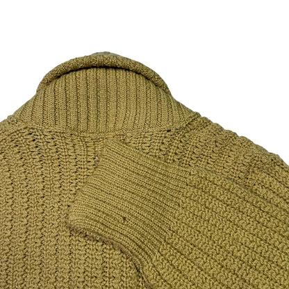 Vintage 1950s The Kandahar by Bert Charon NY virgin wool Shawl Collar cardigan sweater (M)