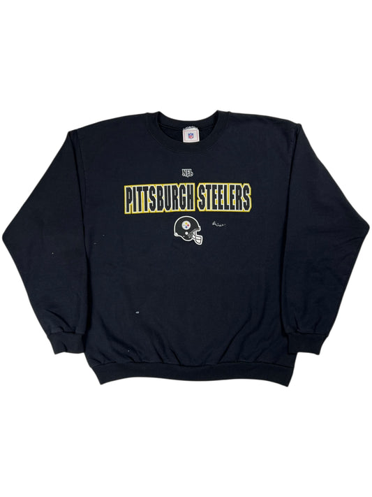 Vintage Y2K Pittsburgh Steelers NFL distressed crewneck (M/L)