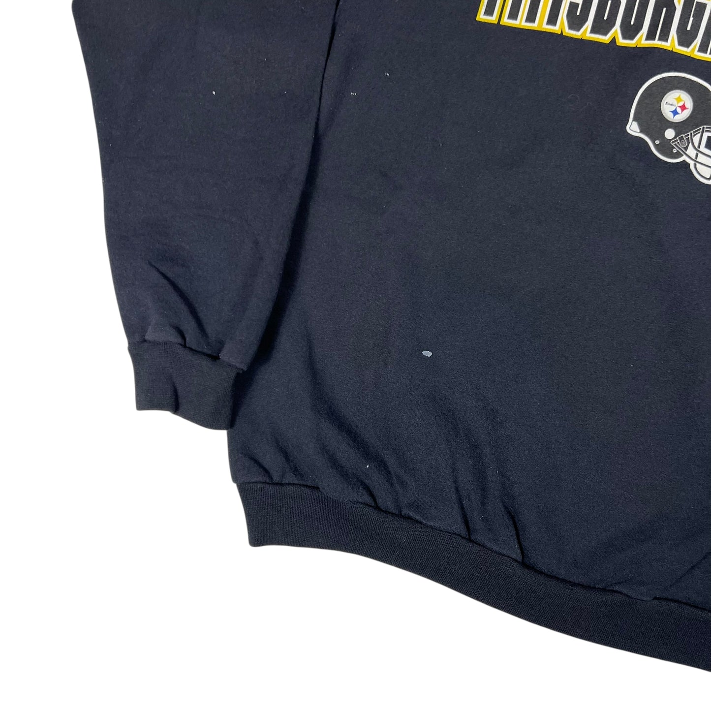 Vintage Y2K Pittsburgh Steelers NFL distressed crewneck (M/L)