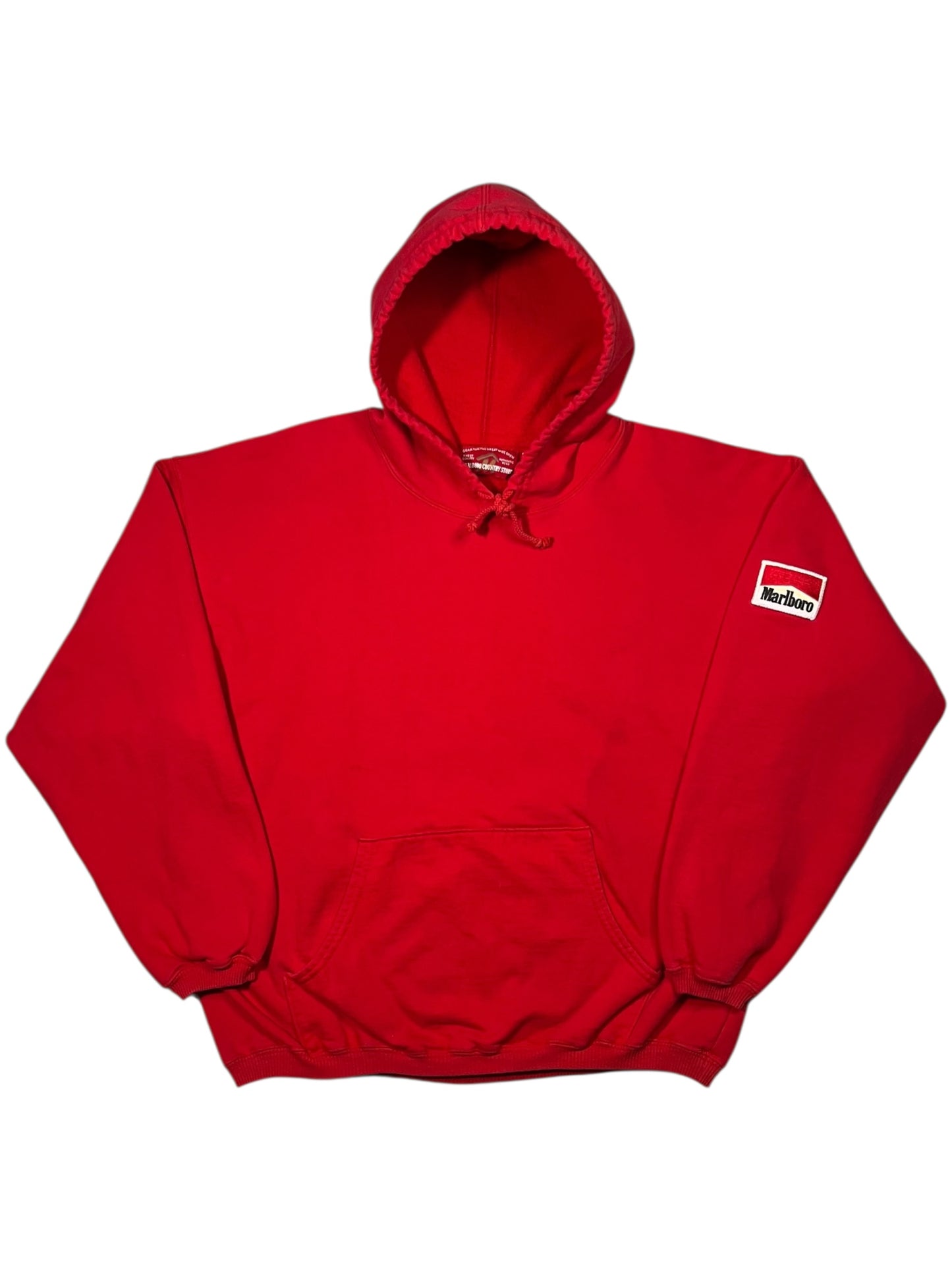 Vintage 90s Marlboro Country Store Cigarettes patch hoodie (L)