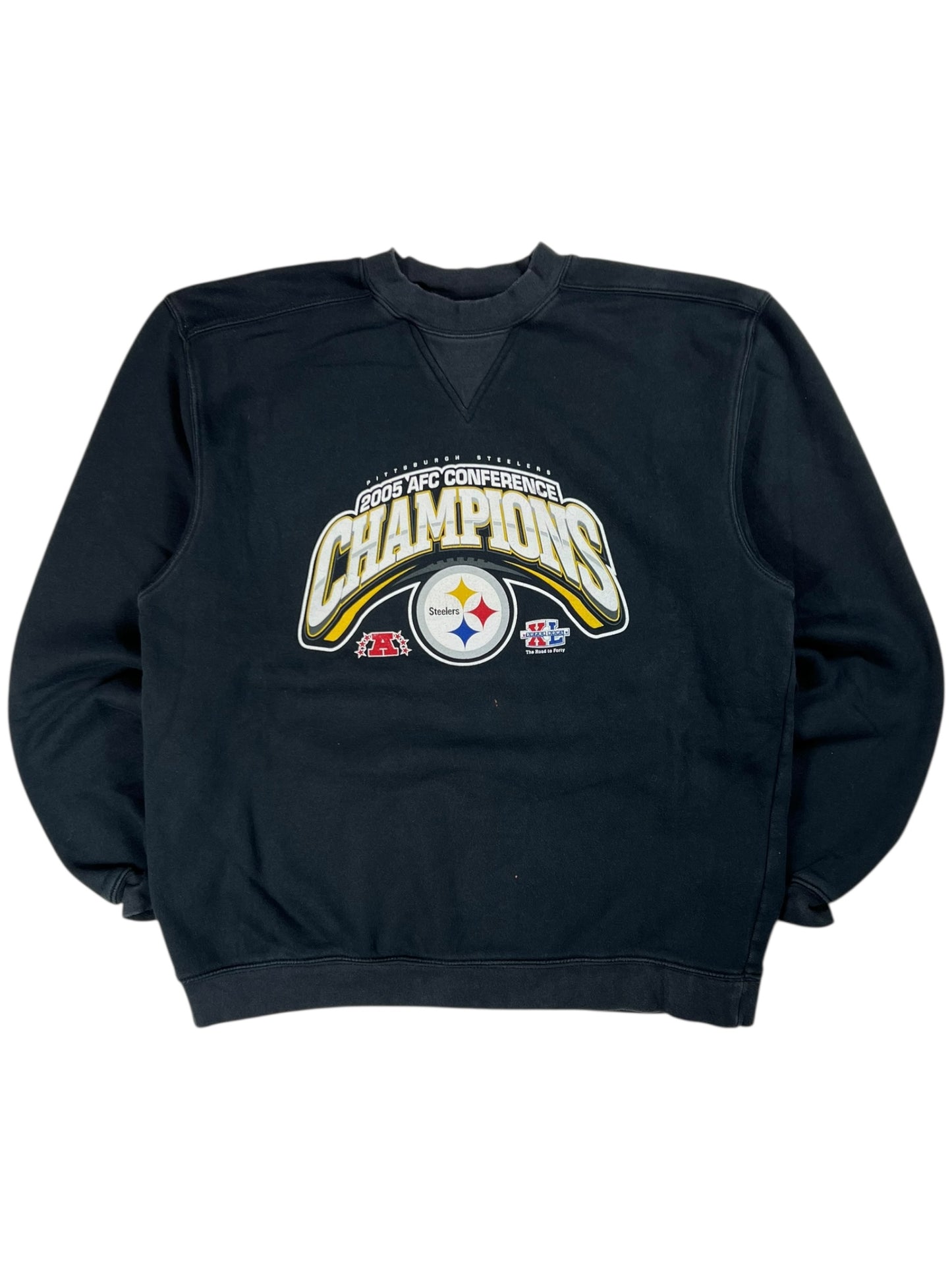 Vintage 2005 Pittsburgh Steelers AFC Champions crewneck (M/L)