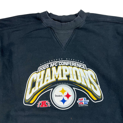 Vintage 2005 Pittsburgh Steelers AFC Champions crewneck (M/L)