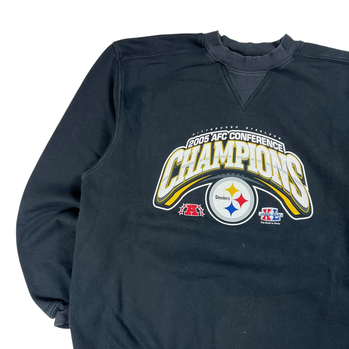 Vintage 2005 Pittsburgh Steelers AFC Champions crewneck (M/L)