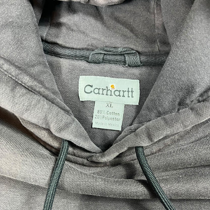 Vintage Y2K Carhartt heavy weight faded hoodie (XL)
