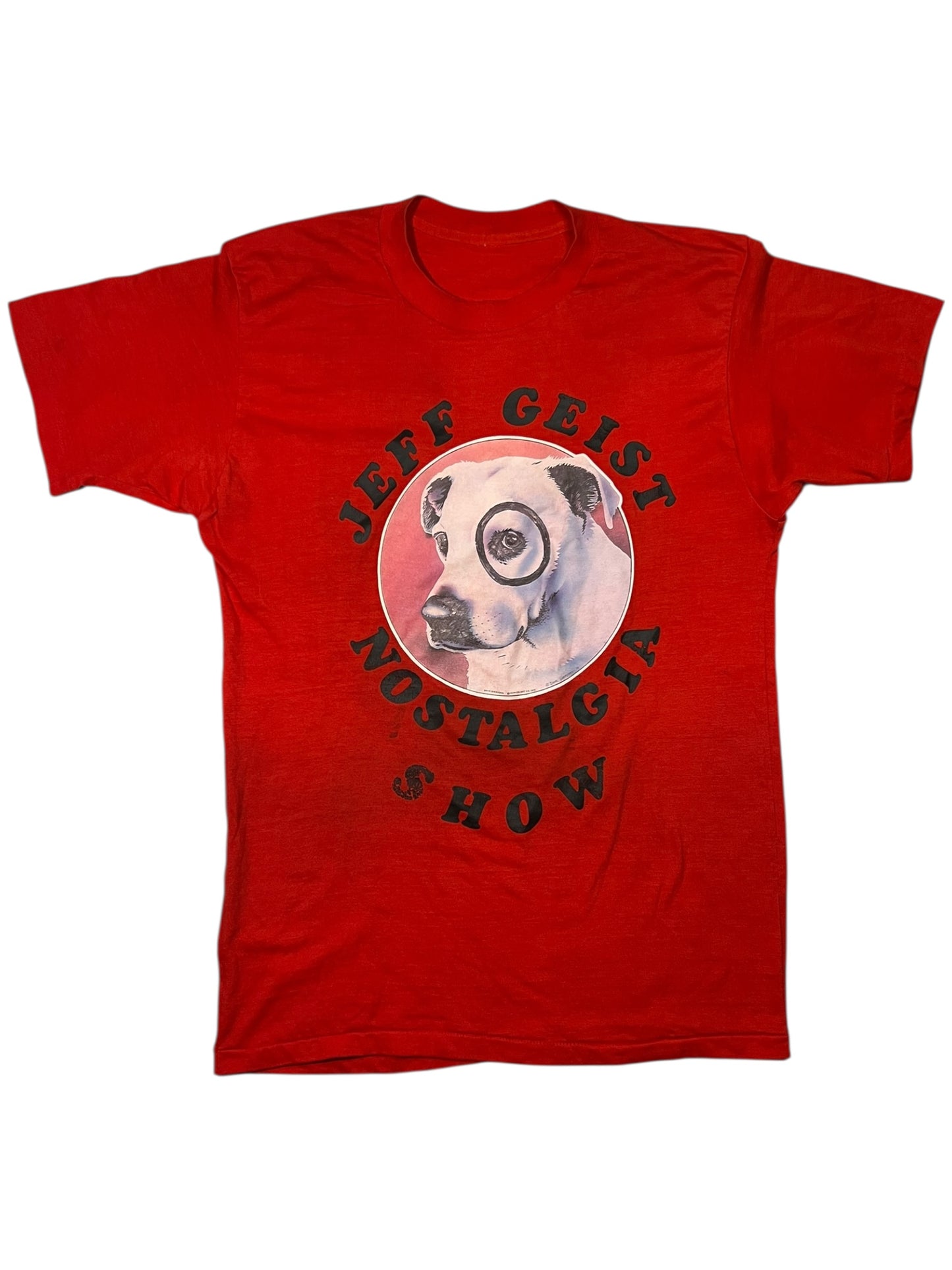 Vintage 1975 Jeff Geist Nostalgia Show Pete the Pup faded tee (M)