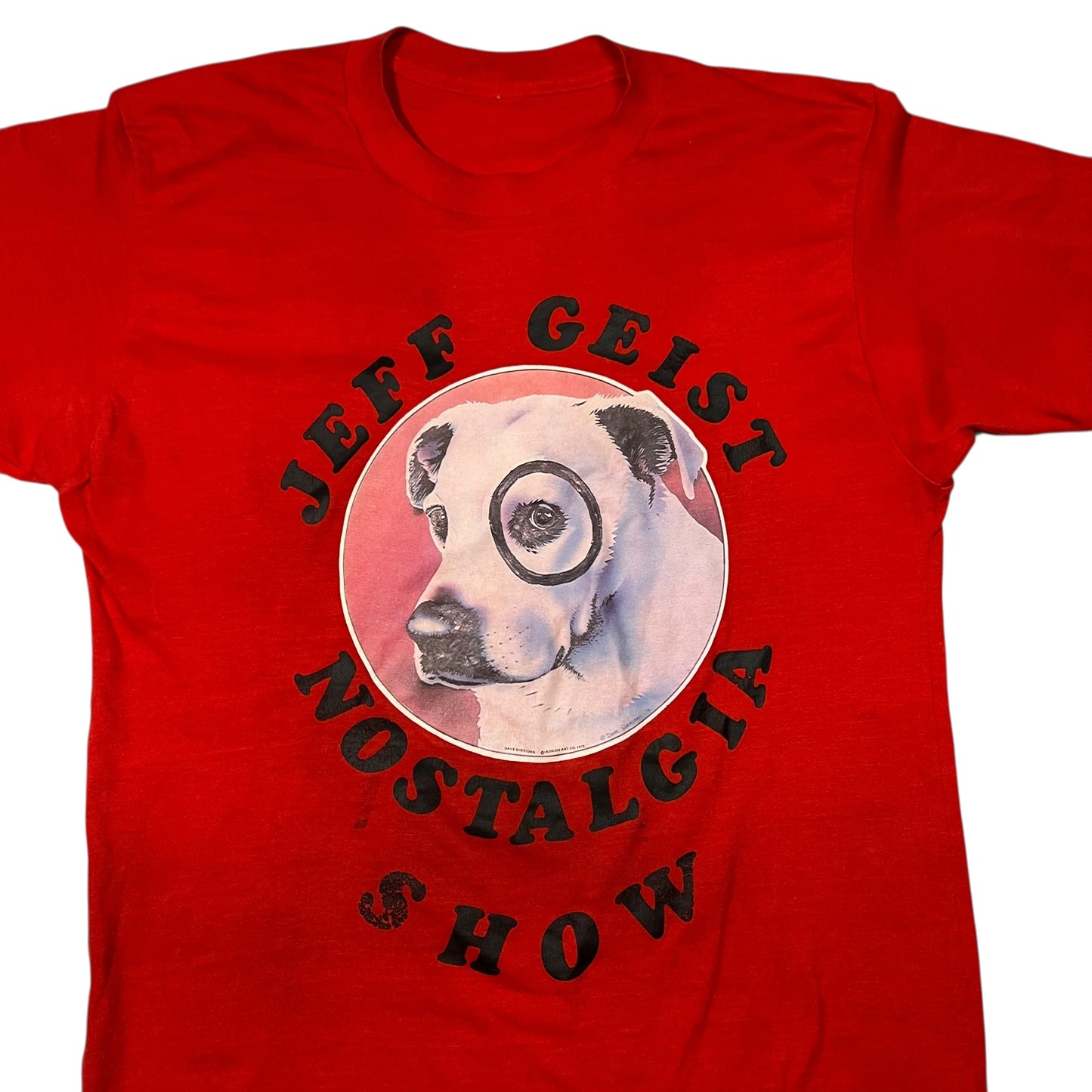 Vintage 1975 Jeff Geist Nostalgia Show Pete the Pup faded tee (M)
