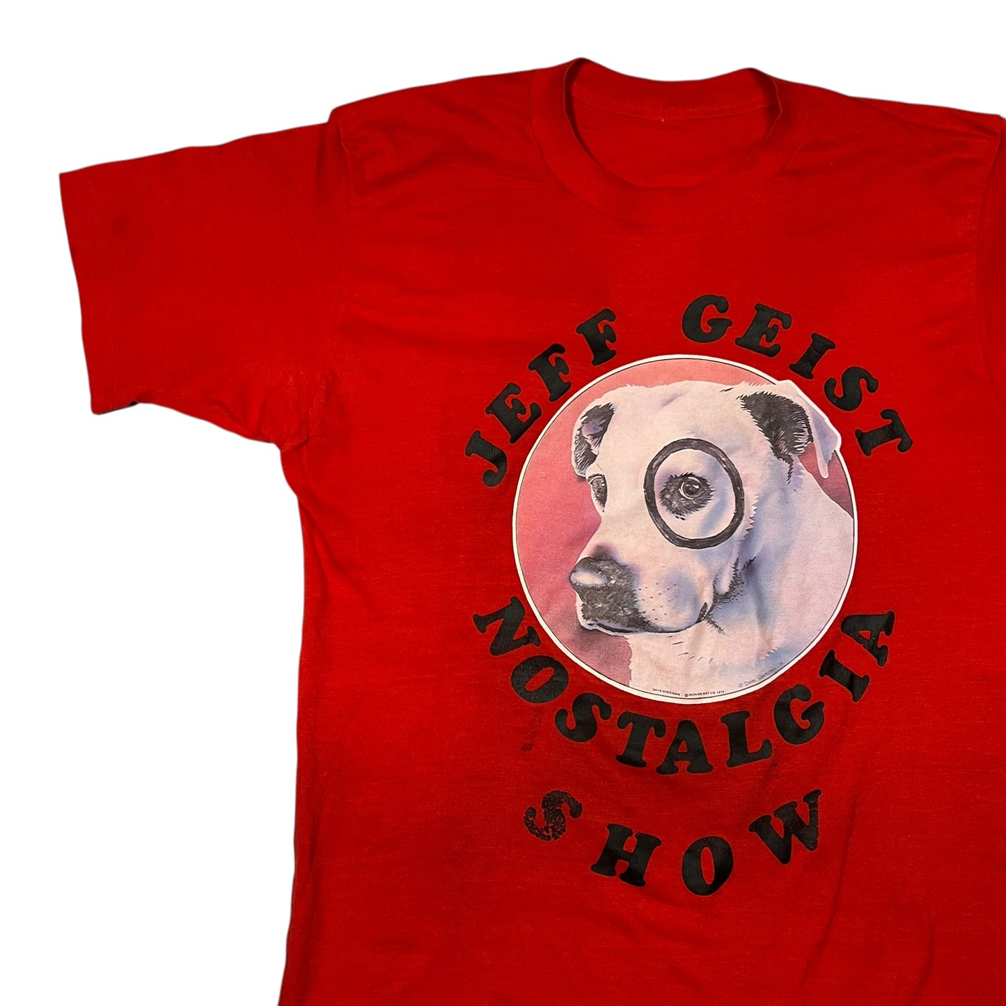 Vintage 1975 Jeff Geist Nostalgia Show Pete the Pup faded tee (M)