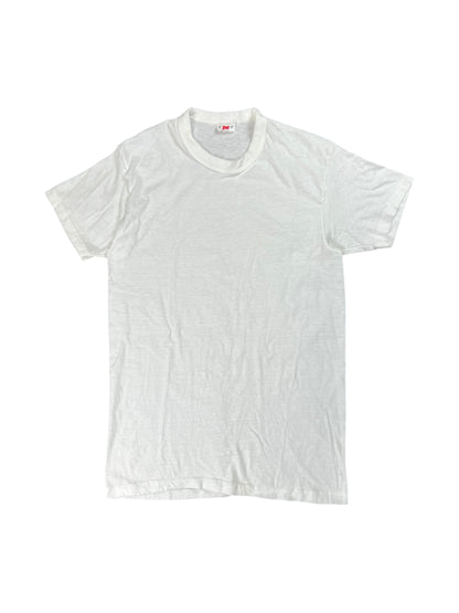 Vintage 1950s Hanes blank white tee (M)