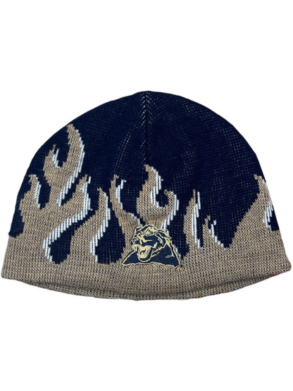 Vintage 90s Pitt Panthers University of Pittsburgh flames beanie skull cap