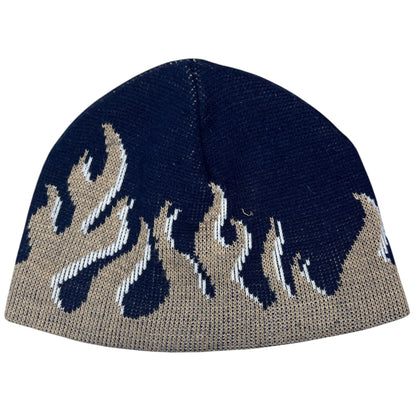 Vintage 90s Pitt Panthers University of Pittsburgh flames beanie skull cap