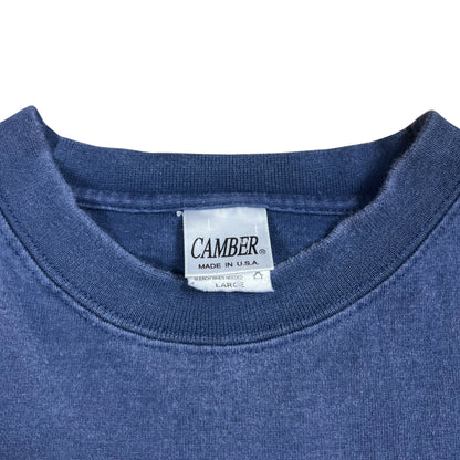 Camber faded navy heavy weight pocket tee (L)