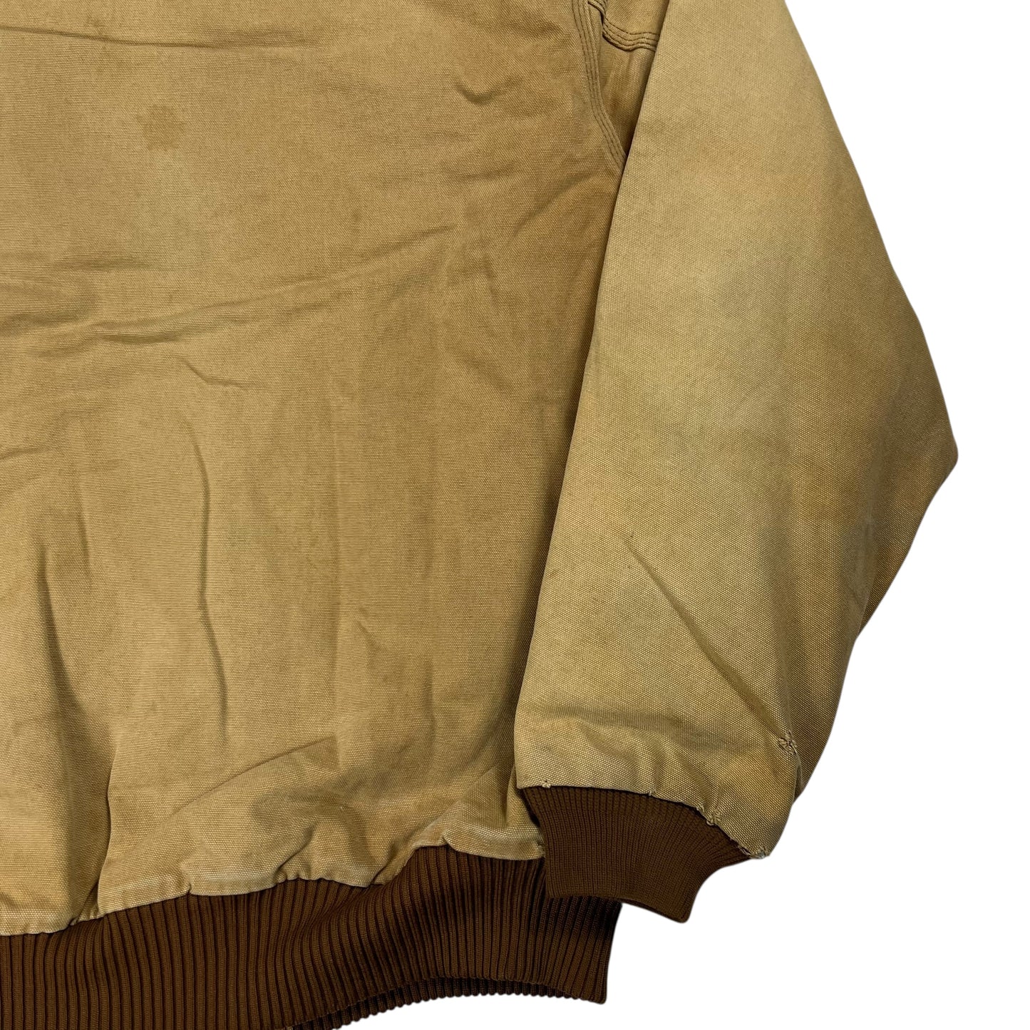 Vintage 80s Carhartt lined faded zip up hoodie jacket (XXL)