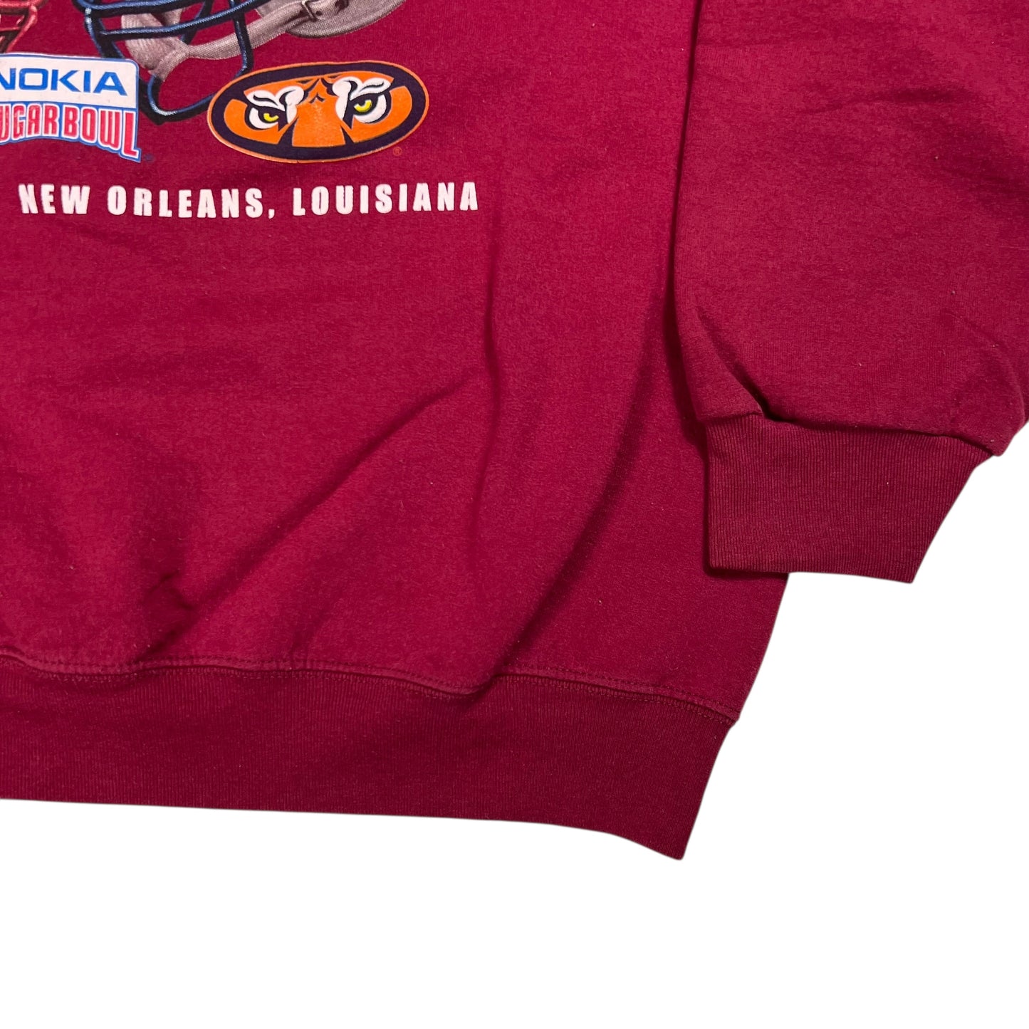 Vintage 2005 Virginia Tech Auburn Nokia Bowl college football crewneck (XL)