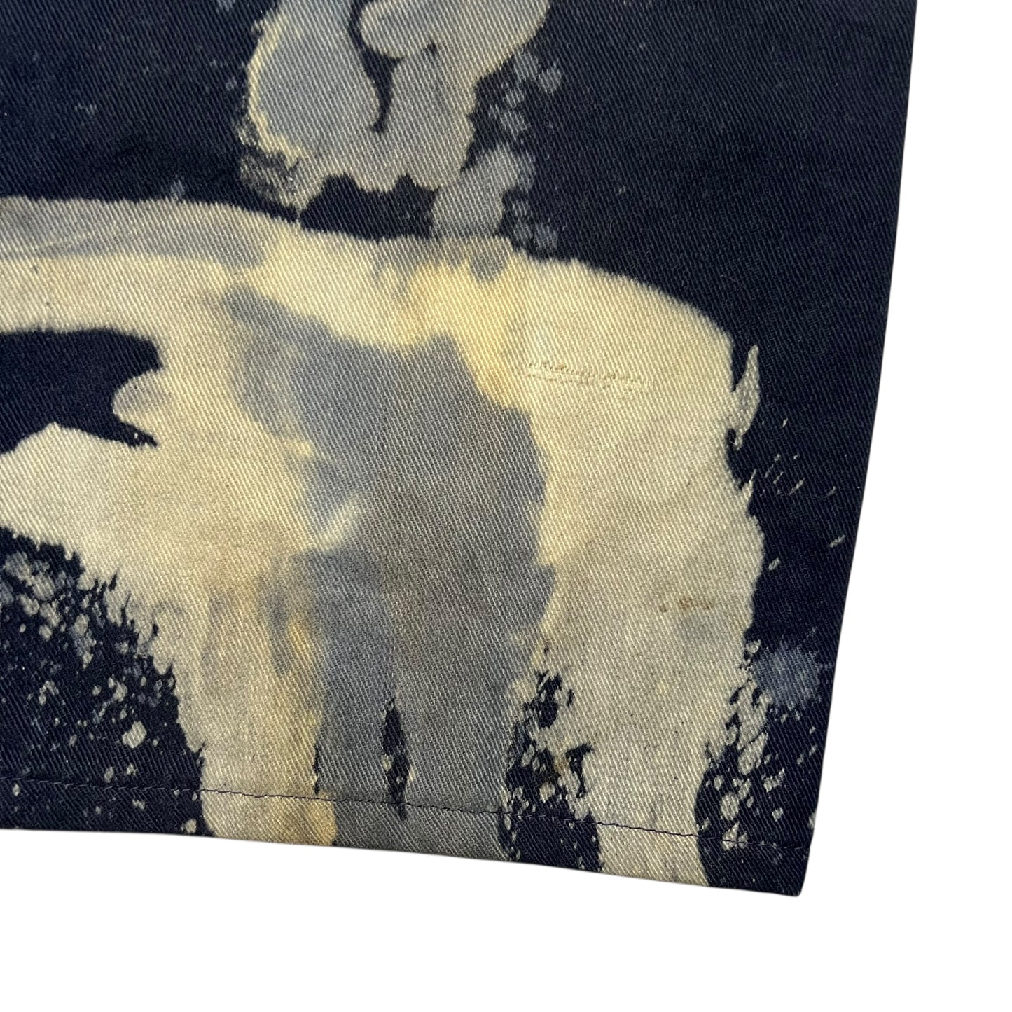 Vintage 1970s acid wash tie dye faded hippie flare pants (33x28)