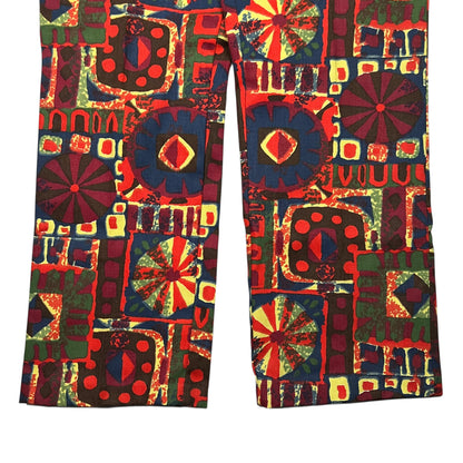 Vintage 1960s Hondo abstract all over print hippie pants (34x28)