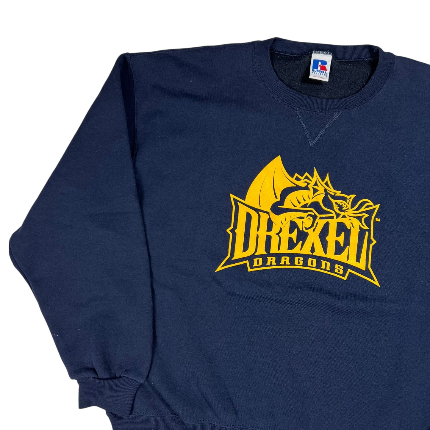 Vintage 90s Russell Athletic Drexel University Dragons Crewneck (L)