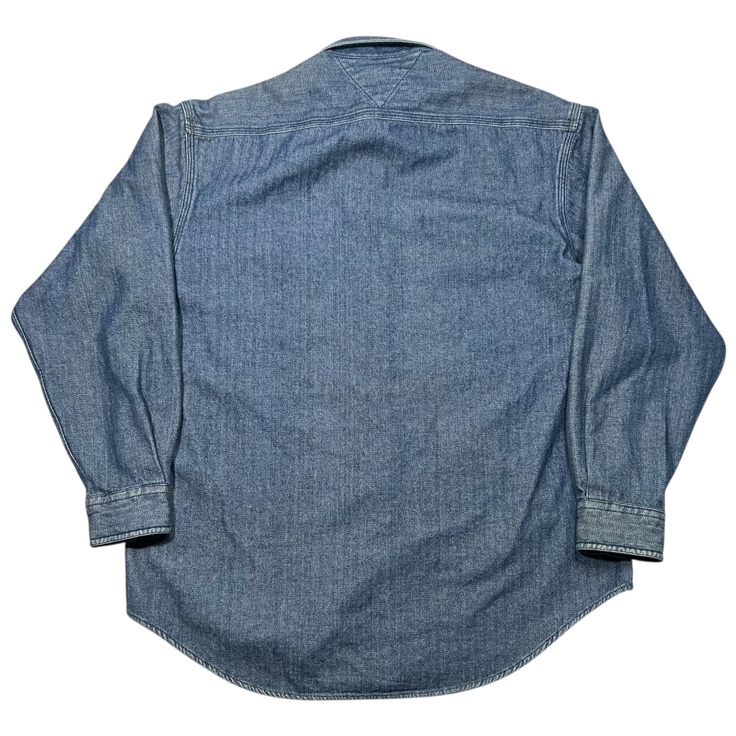 Vintage 90s Tommy Hilfiger denim button up shirt (L)