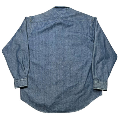 Vintage 90s Tommy Hilfiger denim button up shirt (L)