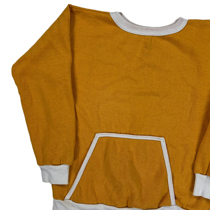 Vintage 70s yellow pocket crewneck (S)