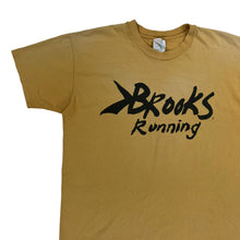Load image into Gallery viewer, Vintage 90s Brooks Running faded overdye yellow tee (XL)