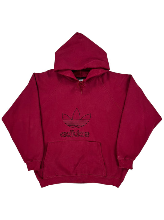 Vintage 90s Adidas Trefoil logo hoodie (XL)