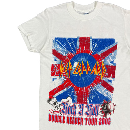 Vintage 2005 Def Leppard Double Header tour band tee (M)