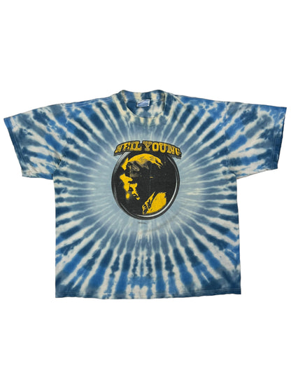 Vintage 2000 Neil Young Music in Head tour tie dye tee (XL)