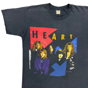 Vintage 1990 Heart Brigade world tour faded band tee (M)
