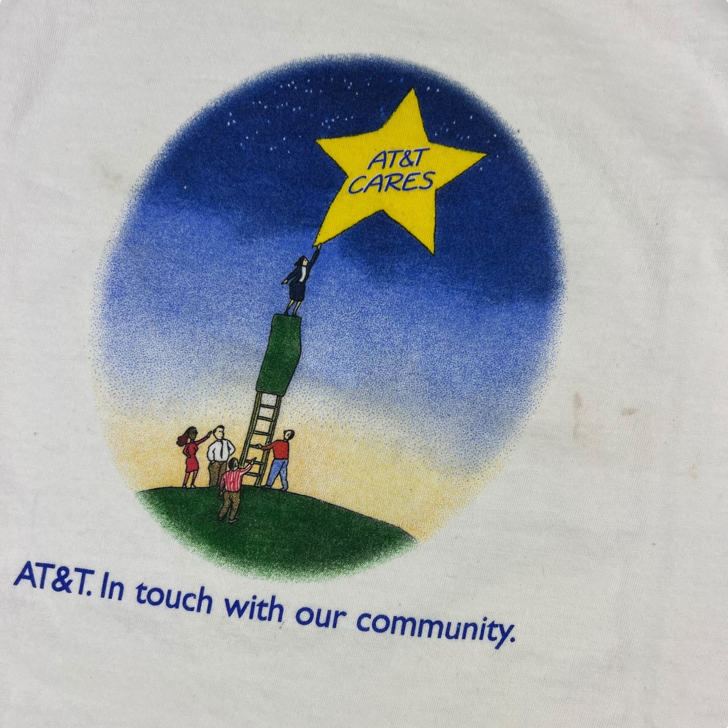 Vintage 90s AT&T cell phones in touch with our community tee (XL)