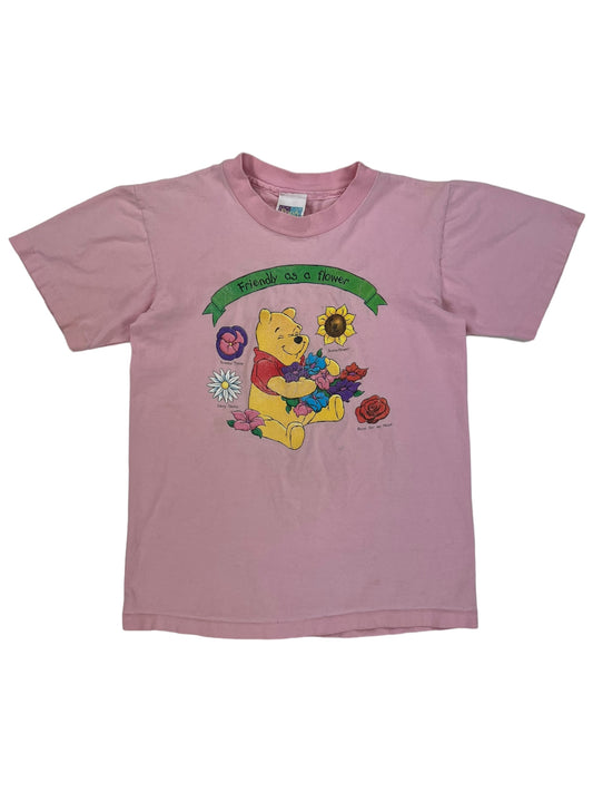 Vintage 90s Winnie the Pooh friendly as a flower tee (S)