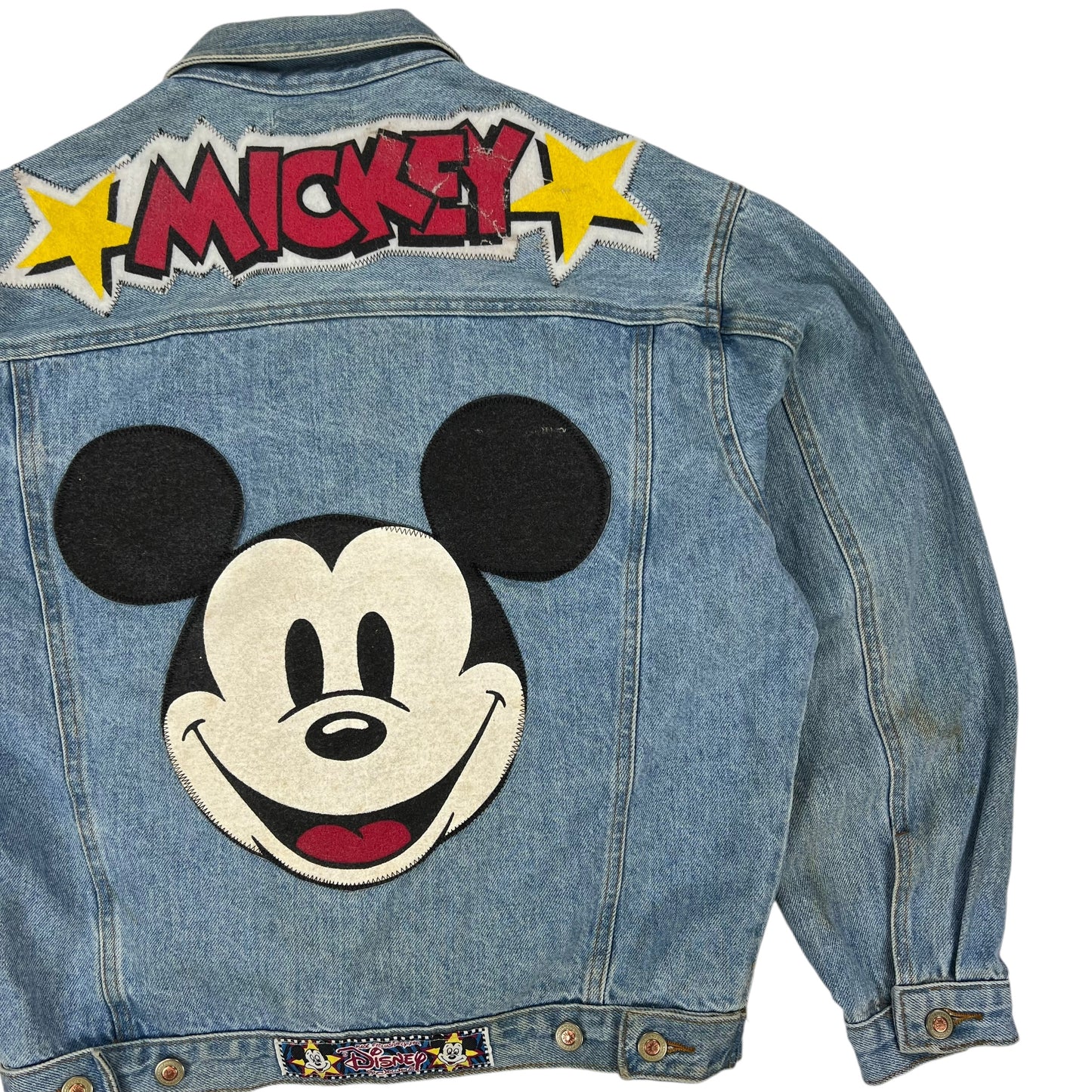 Vintage 90s Disney Mickey Mouse Denim Jean Jacket (M)