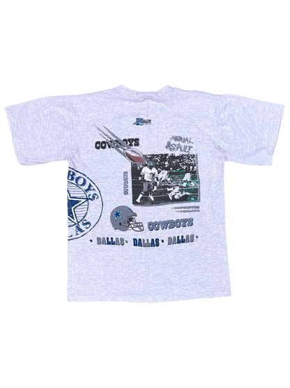 Vintage 1991 Salem Sports Dallas Cowboys aerial assault AOP tee (L)