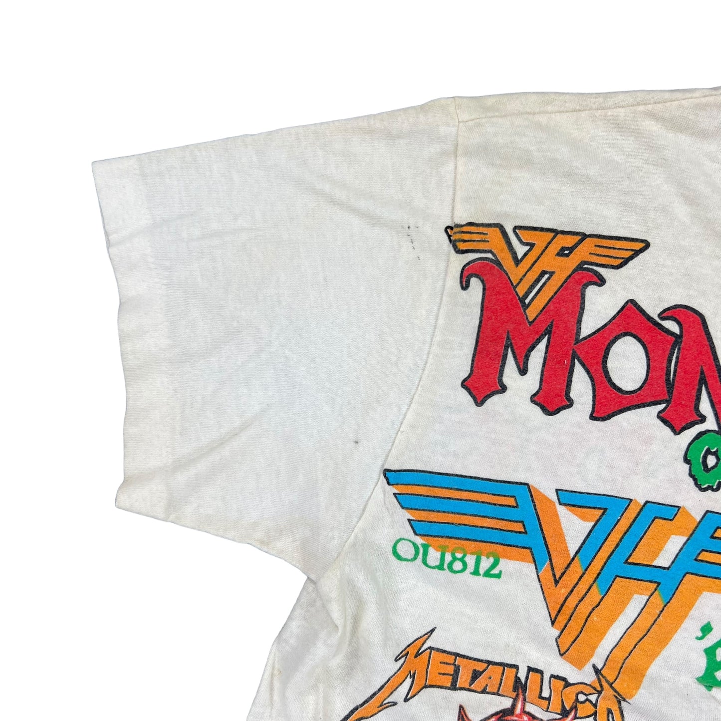 Vintage 1988 Monsters of Rock Van Halen Metallica band tee (S)