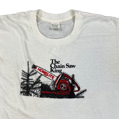 Vintage 70s Homelite the Chain Saw King tee (M)